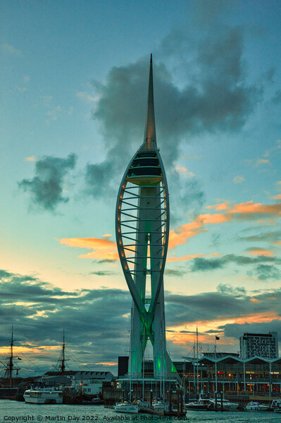Spinnaker Tower in Portsmouth,  Picture Board by Martin Day