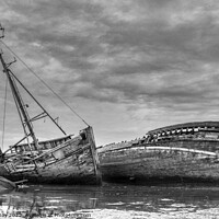 Buy canvas prints of Decaying Beauty of Pin Mill's Boat Wrecks by Martin Day