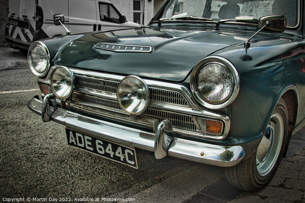 Vintage Charm: 1965 Ford Cortina GT Deluxe Picture Board by Martin Day
