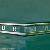 Buy canvas prints of Ford Cortina Mark 1 Bonnet Badge by Martin Day