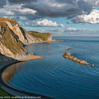 Buy canvas prints of Man O War Cove on Dorsets Jurassic Coast by Martin Day