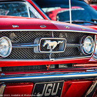 Buy canvas prints of 1965 Ford Mustang Griile by Martin Day