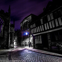 Buy canvas prints of Night on the Cobbles by Neil Porter