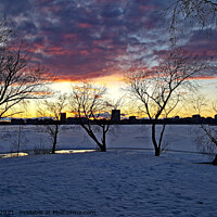 Buy canvas prints of Sunset in Espoo by Gareth Parkes