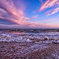 Buy canvas prints of Sunset at Birling Gap by Gareth Parkes