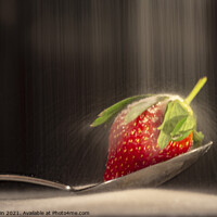 Buy canvas prints of Strawberry and  sugar  by Fiona Etkin