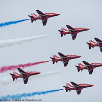 Buy canvas prints of The Red Arrows by Fiona Etkin