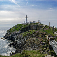 Buy canvas prints of South Stack lighthouse Anglesey by Fiona Etkin