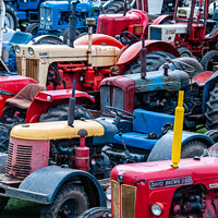 Buy canvas prints of Vintage Tractors  by Jim Gibson