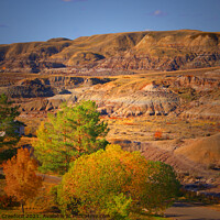 Buy canvas prints of Alberta Bandlands Desert Sand Hills in the Fall in by PAULINE Crawford