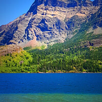 Buy canvas prints of Lake in Waterton Park Alberta Canada Rocky Mountains by PAULINE Crawford