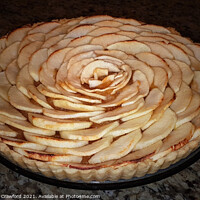 Buy canvas prints of Rose Petal Apple Pie Dessert Bakery Baking Pies Ki by PAULINE Crawford