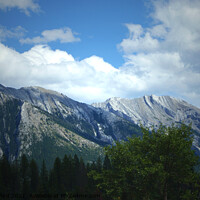 Buy canvas prints of Outdoor mountain landscape Banff Alberta Canada by PAULINE Crawford