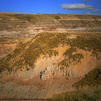 Buy canvas prints of Drumheller Badlands Alberta Canada Desert Trees Hoodoos Sand Mountains by PAULINE Crawford