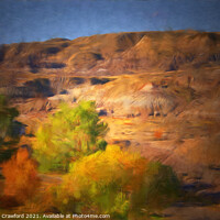 Buy canvas prints of Abstract Alberta Landscape in Drumheller by PAULINE Crawford