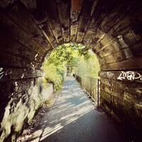Buy canvas prints of Light At The End Of The Tunnel  by Stu Art Glasgow