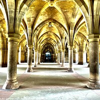 Buy canvas prints of The Cloisters At Glasgow University  by Stu Art Glasgow