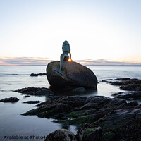 Buy canvas prints of Mermaid of the North at Sunrise by Maxine Stevens