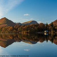 Buy canvas prints of Catbells from Isthmus Bay Derwentwater Borrowdale by Mark Hetherington