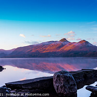 Buy canvas prints of Catbells from Isthmus Bay Derwentwater The Lake Di by Mark Hetherington