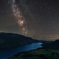 Buy canvas prints of Milky Way over Wastwater by Mark Hetherington