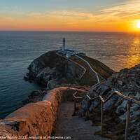 Buy canvas prints of Anglesey South Stack sunset by Mark Hetherington