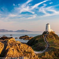 Buy canvas prints of Twr Mawr Lighthouse at Golden Hour by Mark Hetherington