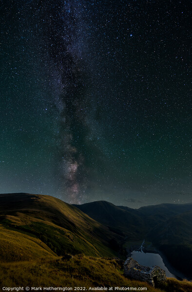 Milky Way above Haweswater Picture Board by Mark Hetherington