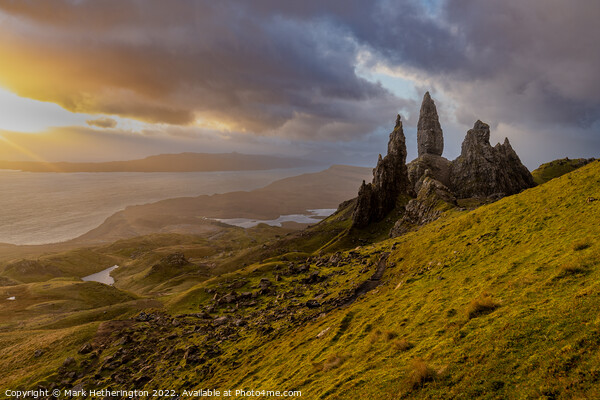 Early morning at Old Man of Storr in Skye Picture Board by Mark Hetherington