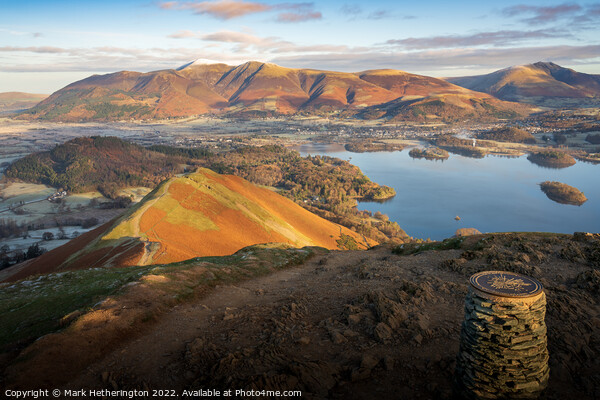 Skiddaw bathed in early morning light Picture Board by Mark Hetherington