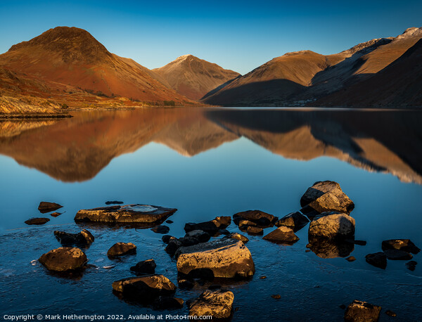 Wastwater Sunset Picture Board by Mark Hetherington