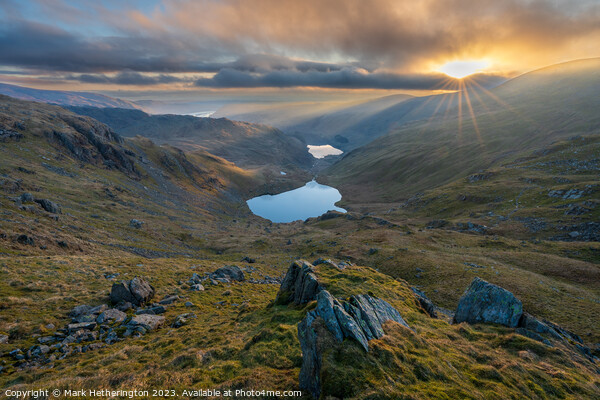Sunrise from Mardale Ill Bell Picture Board by Mark Hetherington