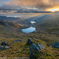 Buy canvas prints of Sunrise from Mardale Ill Bell by Mark Hetherington