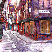 Buy canvas prints of Little Shambles - Sketch by Picture Wizard