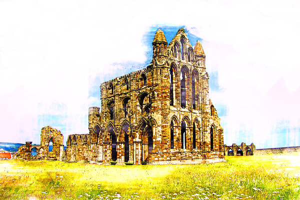 Whitby Abbey - Sketch Picture Board by Picture Wizard