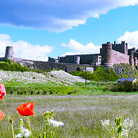Buy canvas prints of Bamburgh Castle by Picture Wizard