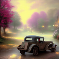 Buy canvas prints of Misty Morning in the Burbs by Picture Wizard