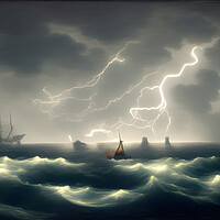 Buy canvas prints of Stormy Seas by Picture Wizard