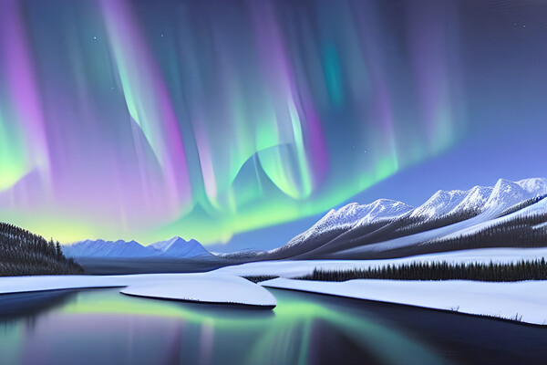 Aurora Borealis Picture Board by Picture Wizard