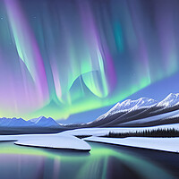 Buy canvas prints of Aurora Borealis by Picture Wizard