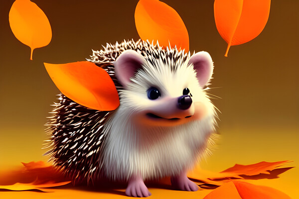 Hedgey Hedgehog Picture Board by Picture Wizard