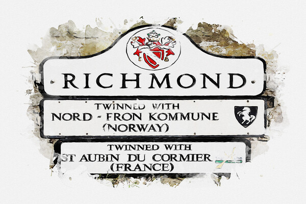 Richmond North Yorkshire Picture Board by Picture Wizard