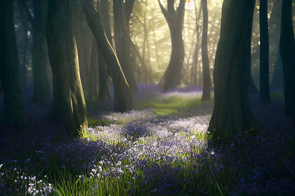 Bluebells Picture Board by Picture Wizard