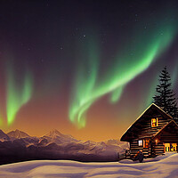 Buy canvas prints of Under The Aurora by Picture Wizard