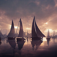 Buy canvas prints of Sail Boats by Picture Wizard