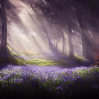Buy canvas prints of A Bluebell Wood by Picture Wizard