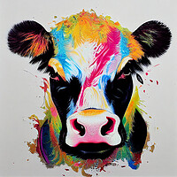 Buy canvas prints of Angry Cow by Picture Wizard