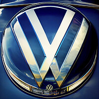 Buy canvas prints of VW Badge by Picture Wizard