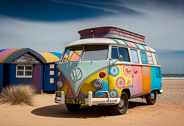 VW Camper Van Picture Board by Picture Wizard