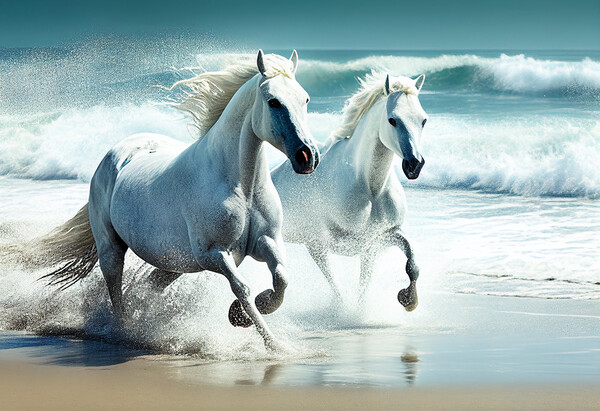 Galloping Horses Picture Board by Picture Wizard
